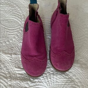 Biden Pink Suede Ankle Boots